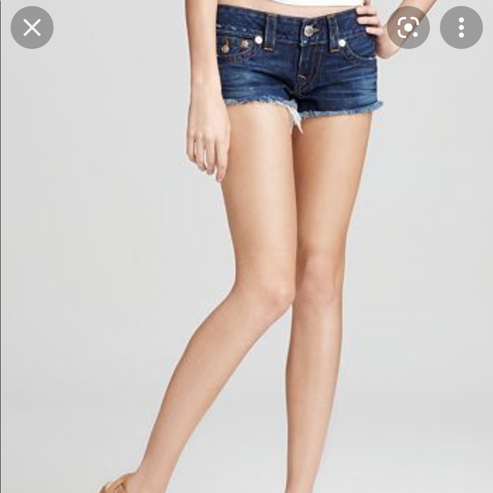 True Religion Cut-Off Denim Shorts